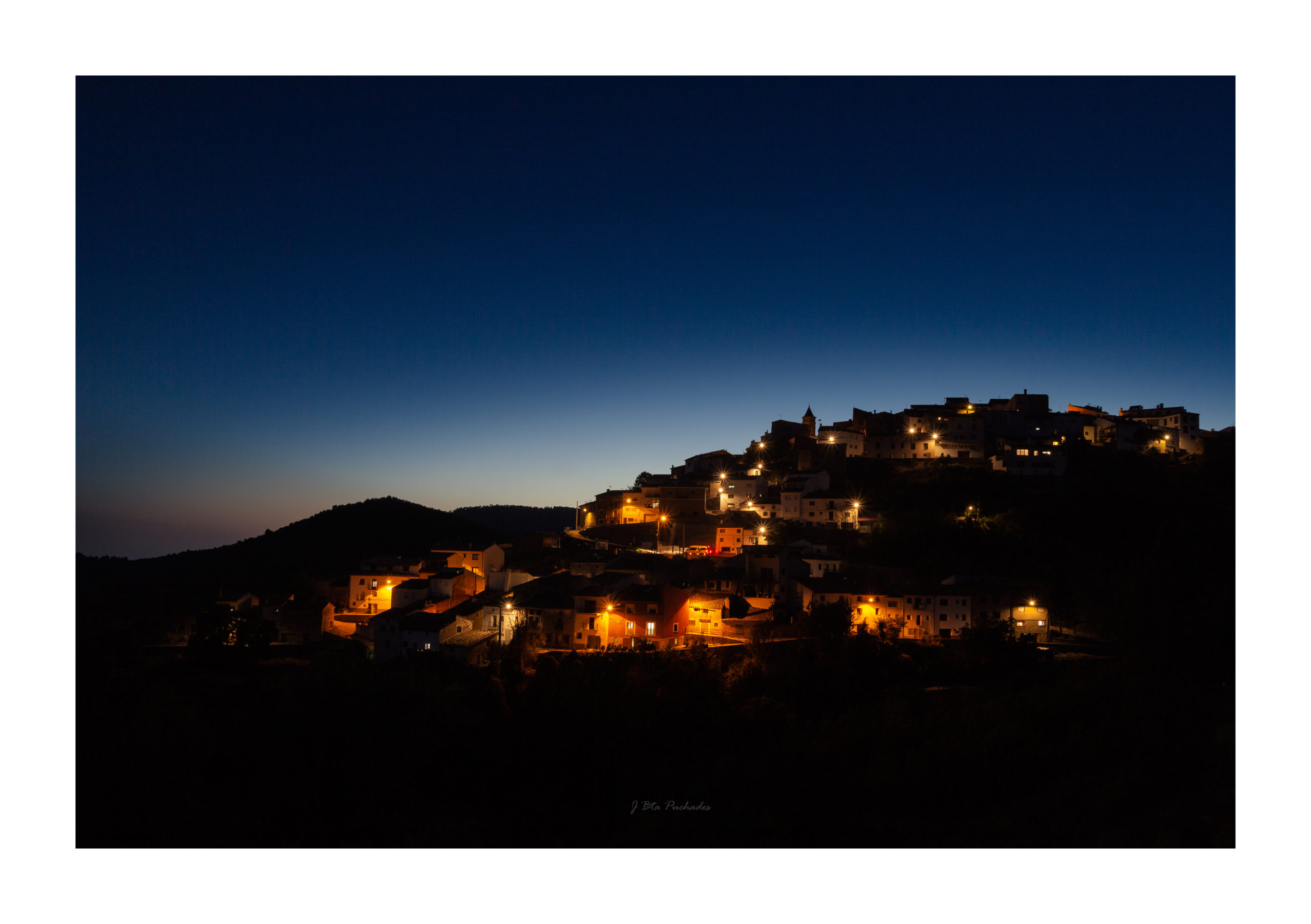 Time Blending al poble de Torrijas deixant que la nit m´envolte.te