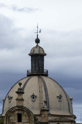 Detalls de la cúpula de la Colegiata de Xàtiva