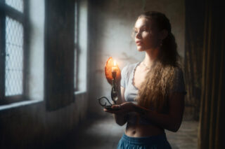 Retrato con luz de estudio